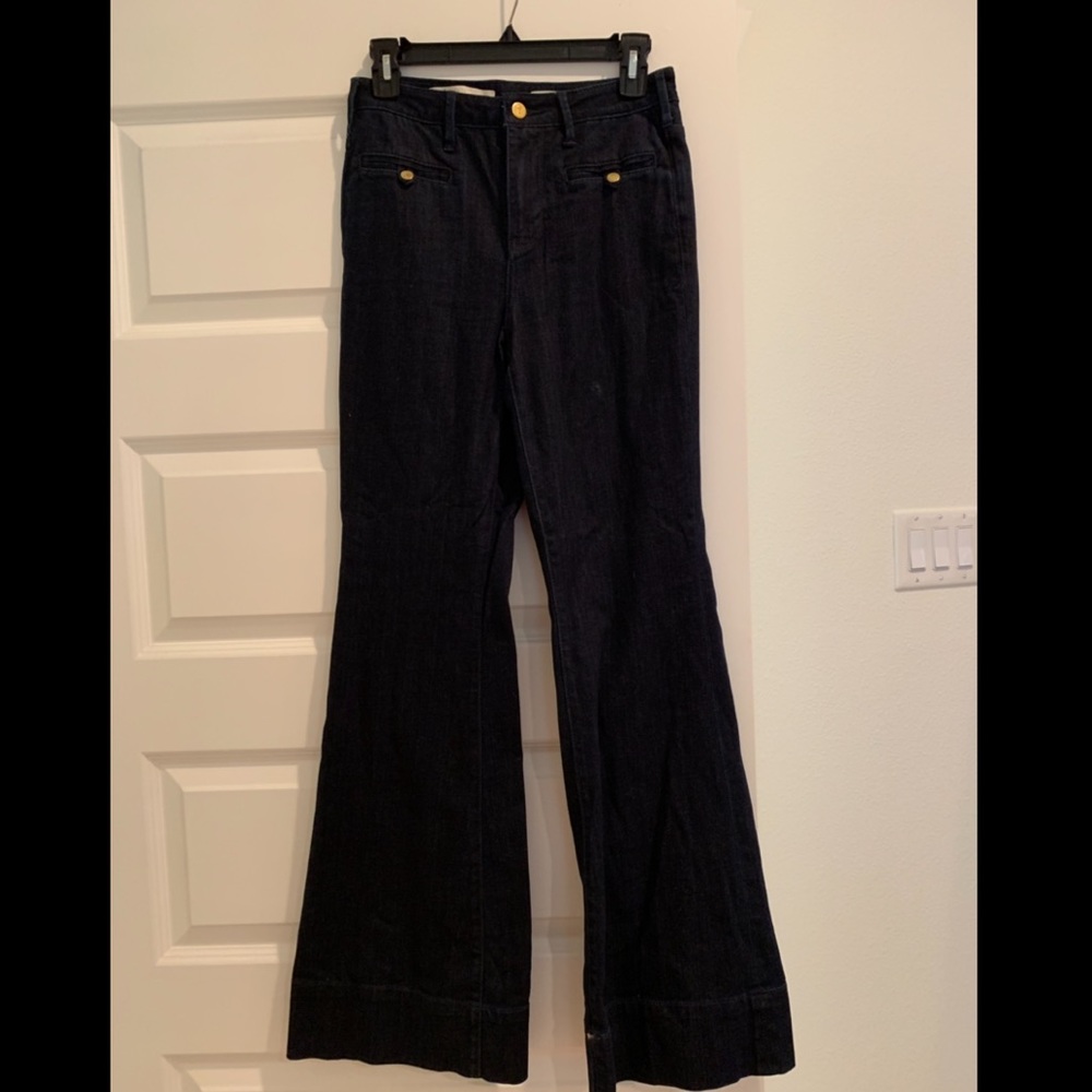 Pilcro Anthropologie trouser wide leg jeans